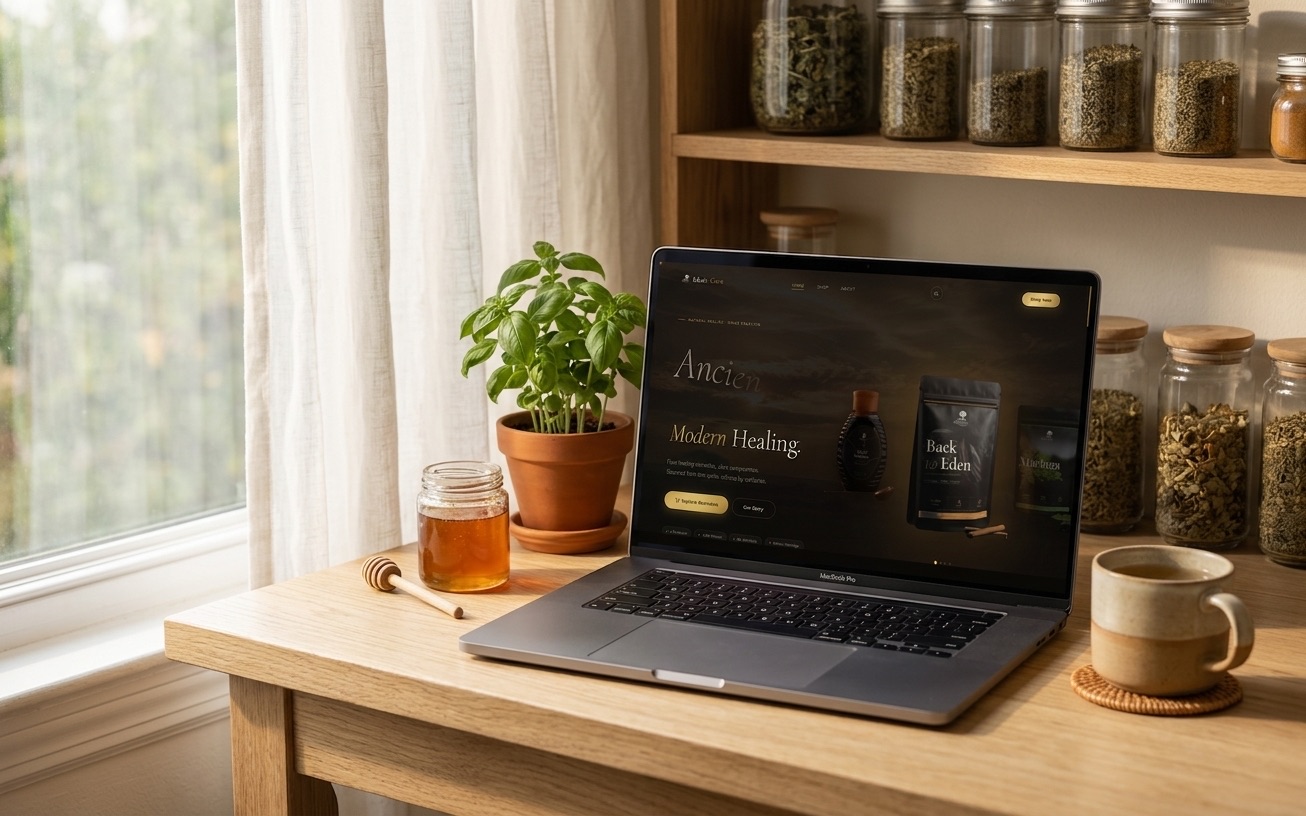 Eden's Cure brand and web design